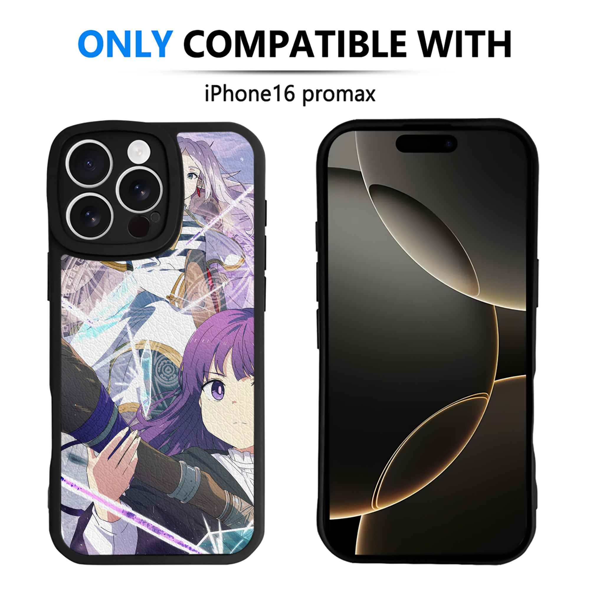 （画像用） 葬送のフリーレン Frieren 【iPhone 16シリーズ対応】シリコンスマホケース（レザー調） 材質：シリコン